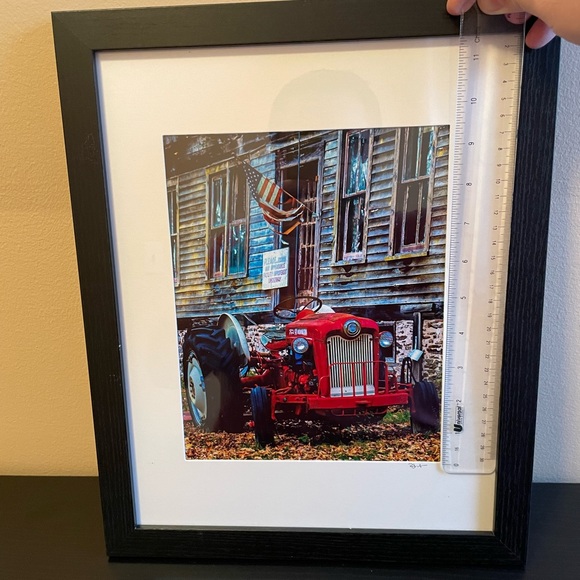 Rustic Ford Farm Tractor Framed Photo - Picture 3 of 5